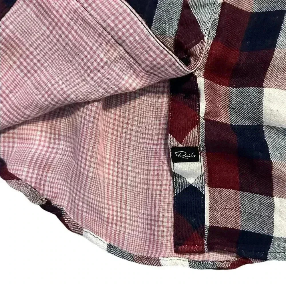 Rails Kendra Button Down In Maroon Check - image 4